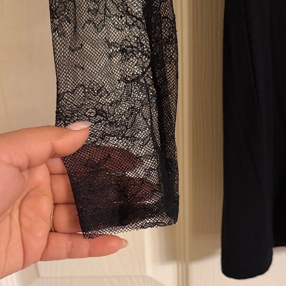 Oroblu Bodywear Women's Long Sleeve Lace Top Size Small - Picture 5 of 6